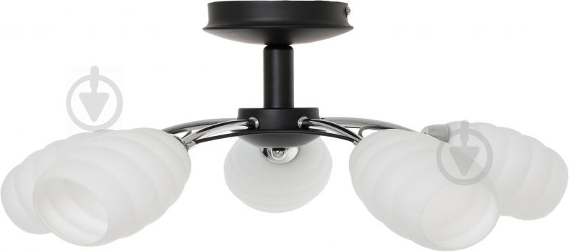 Люстра потолочная Accento lighting Claudia 5xE14 черный хром ALHL-JSL-6231/5-CMB - фото 2