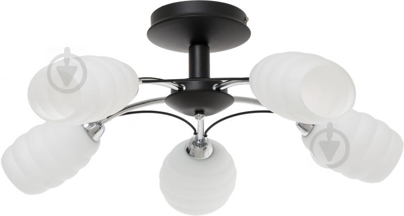 Люстра потолочная Accento lighting Claudia 5xE14 черный хром ALHL-JSL-6231/5-CMB - фото 1