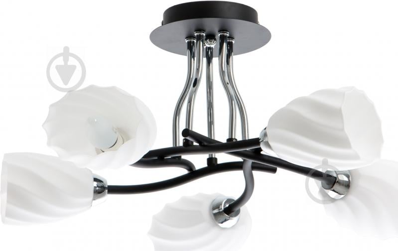 Люстра потолочная Accento lighting Minora 5xE14 черный хром ALHL-JSL-6226/5-CMB - фото 1