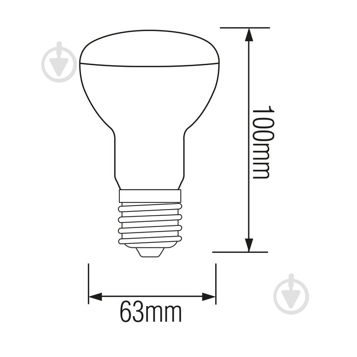 Лампа светодиодная HOROZ ELECTRIC 10 Вт R63 матовая E27 175 В 4200 К 001-041-0010-061 - фото 2