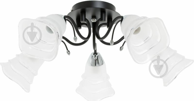 Люстра стельова Accento lighting Meno 5xE14 чорний хром ALHL-JSL-6127/5-CMB - фото 1