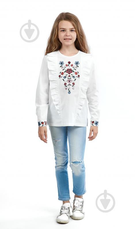 Блуза Эдельвика р.142 белый 80-21/09 - фото 3