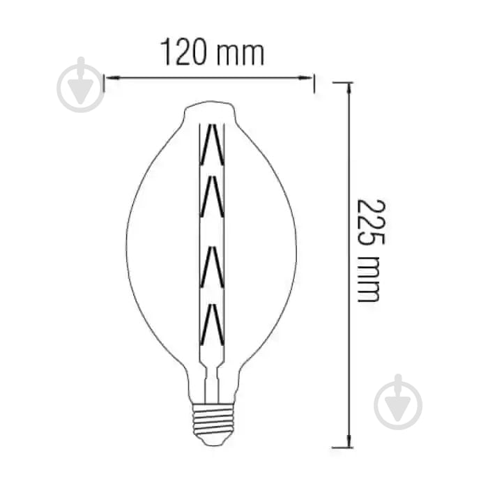 Лампа світлодіодна HOROZ ELECTRIC 8 Вт E27 2200 К 220 В прозора 001-051-0008-010 - фото 2