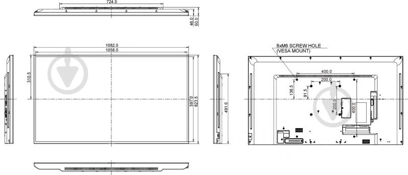Монитор Iiyama ProLite 48" (LE4840S-B1) - фото 10