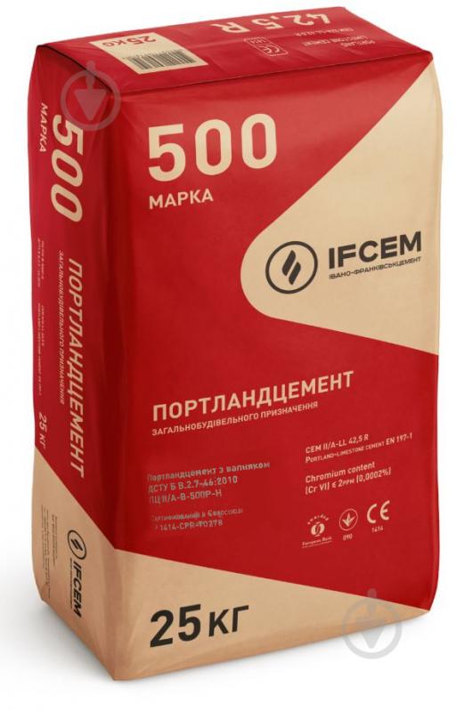 Цемент IFCEM ПЦ II/А-В-500Р-Н 25 кг - фото 1