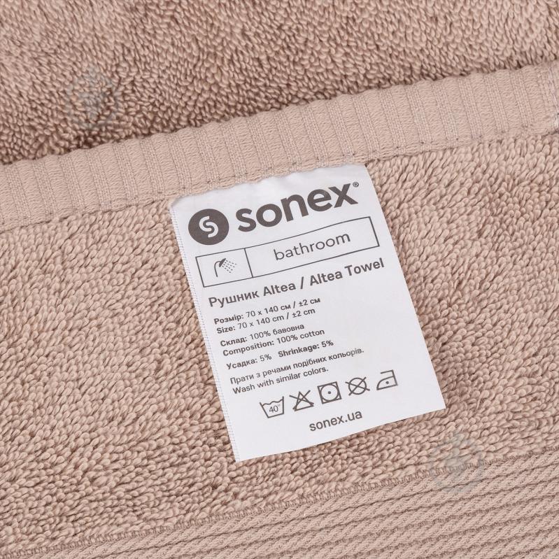Рушник махровий для ванної Altea 70x140 см дюна Sonex - фото 6