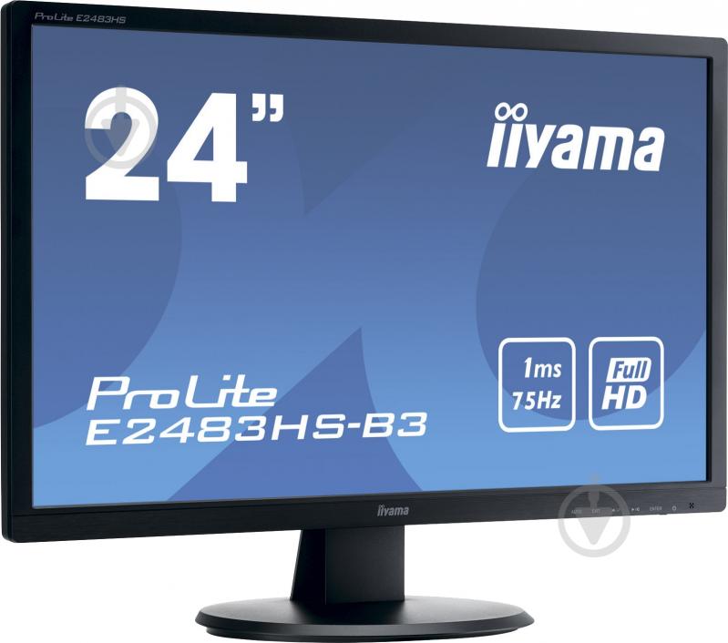 Монітор Iiyama ProLite 24" (E2483HS-B3) - фото 2