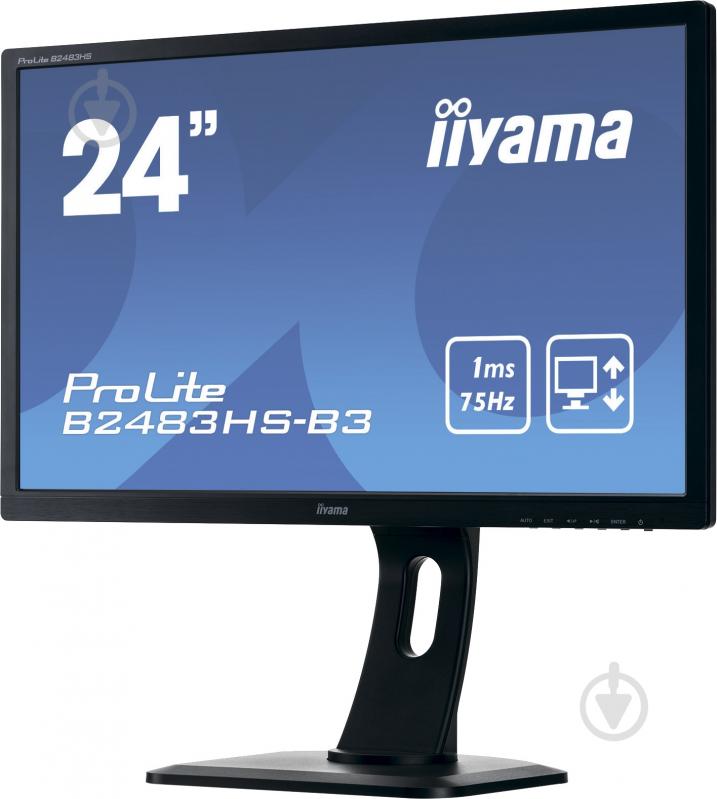 Монитор Iiyama ProLite 24" (B2483HS-B3) - фото 4