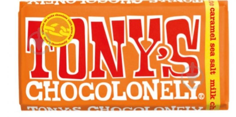 Шоколад Tony's Chocolonely з карамеллю та морською сіллю 180 г - фото 1