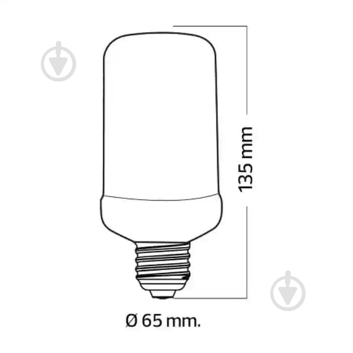 Лампа світлодіодна HOROZ ELECTRIC 5 Вт матова E27 100 В 1500 К 001-048-0005-010 - фото 2