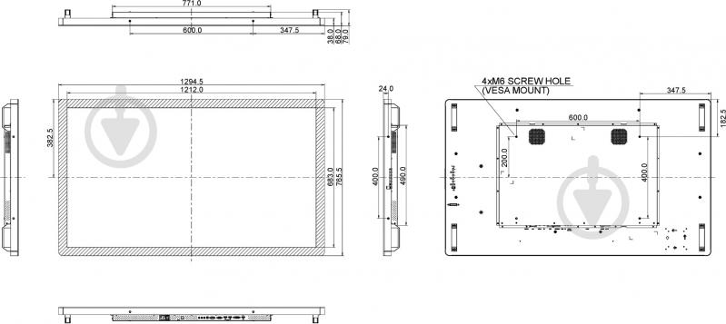 Монитор Iiyama ProLite 55" (TF5538UHSC-B1AG) - фото 15 Монитор Iiyama ProLite 55" (TF5538UHSC-B1AG) - фото 15