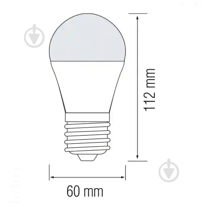 Лампа светодиодная HOROZ ELECTRIC 10 Вт A60 матовая E27 170 В 4200 К 001-067-0010-030 - фото 2