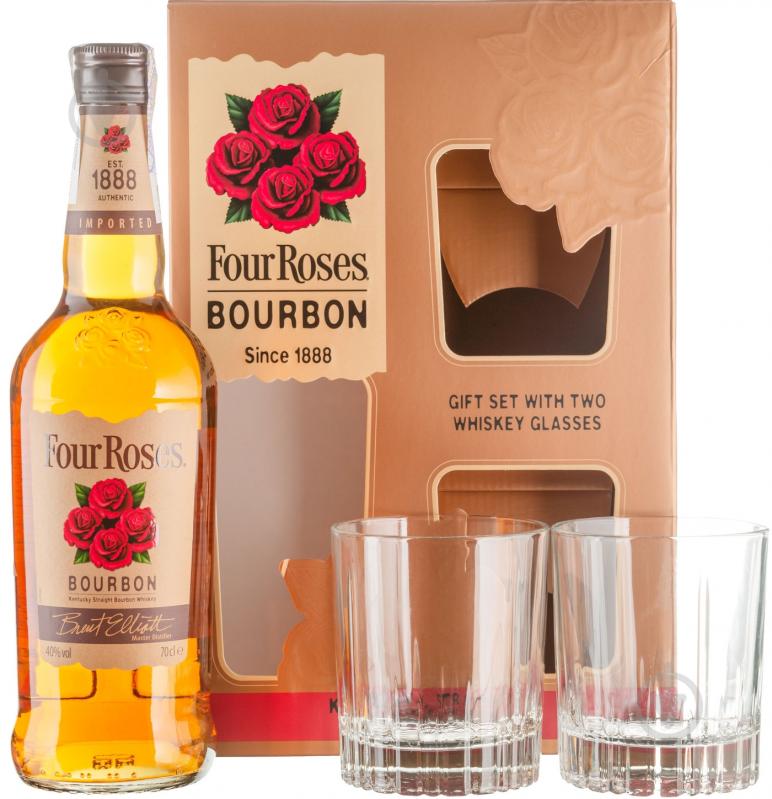Виски Four Roses + 2 бокалf 0,7 л - фото 1
