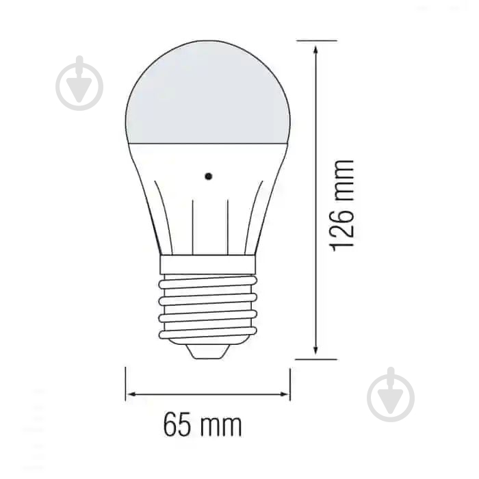 Лампа светодиодная HOROZ ELECTRIC 10 Вт A60 матовая E27 170 В 4200 К 001-068-0010-030 - фото 2