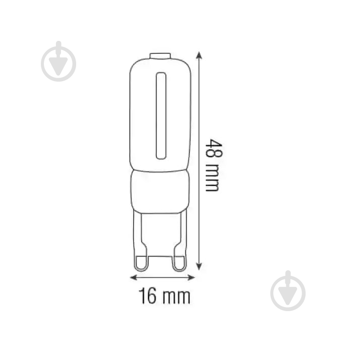 Лампа світлодіодна HOROZ ELECTRIC 3 Вт G9 матова G9 220 В 2700 К 001-023-0003-020 - фото 2