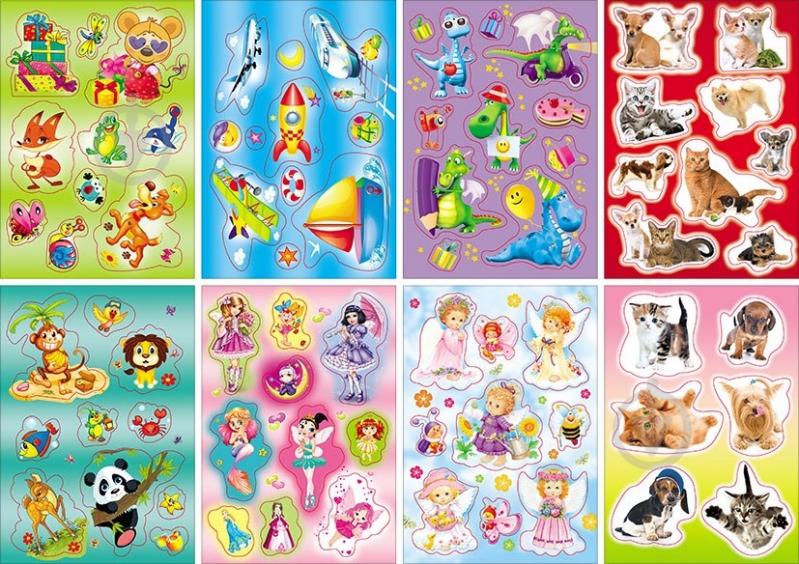 Наклейки детские 8x2 шт. Світ поздоровлень - фото 1