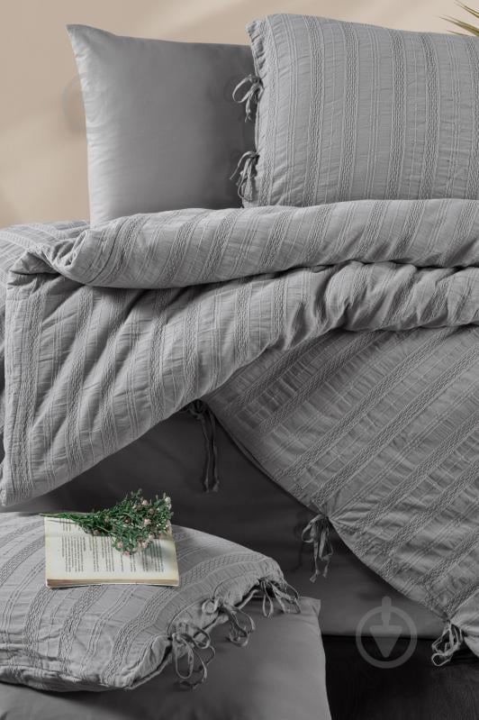 Комплект постільної білизни Lugano grey 2 Loom&Flow - фото 2