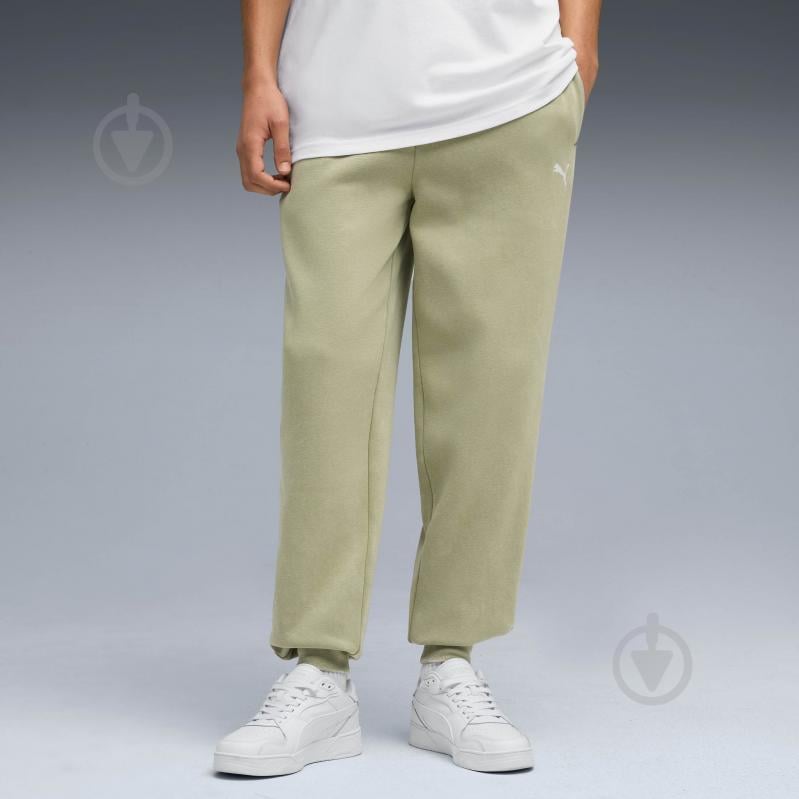 Штани Puma ESS ELEVATED Relaxed Wash Sweatpants FL 68843682 р. L хакі - фото 1