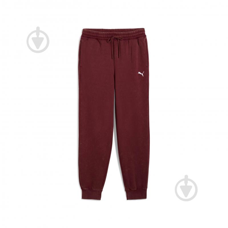 Штани Puma ESS ELEVATED Relaxed Wash Sweatpants FL 68843696 р. S бордовий - фото 1