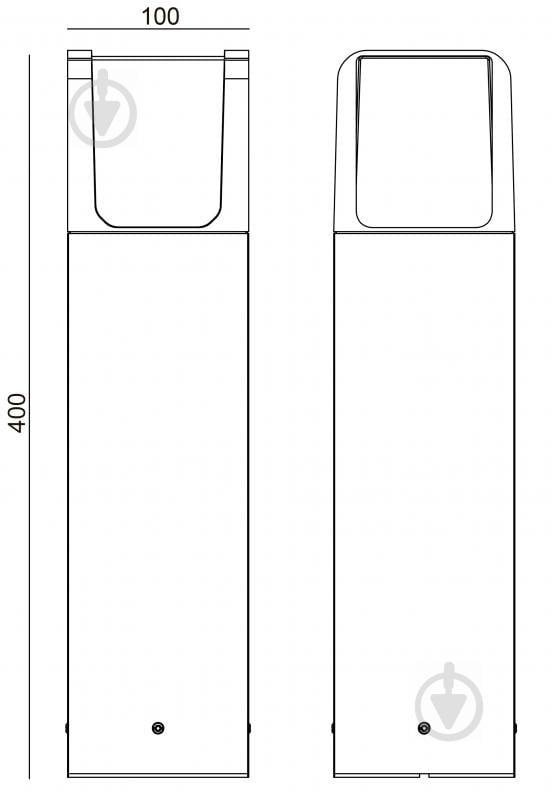 Ліхтарний стовп Yukon EKNX-14212-H400-PI E27 60 Вт IP44 чорний - фото 6