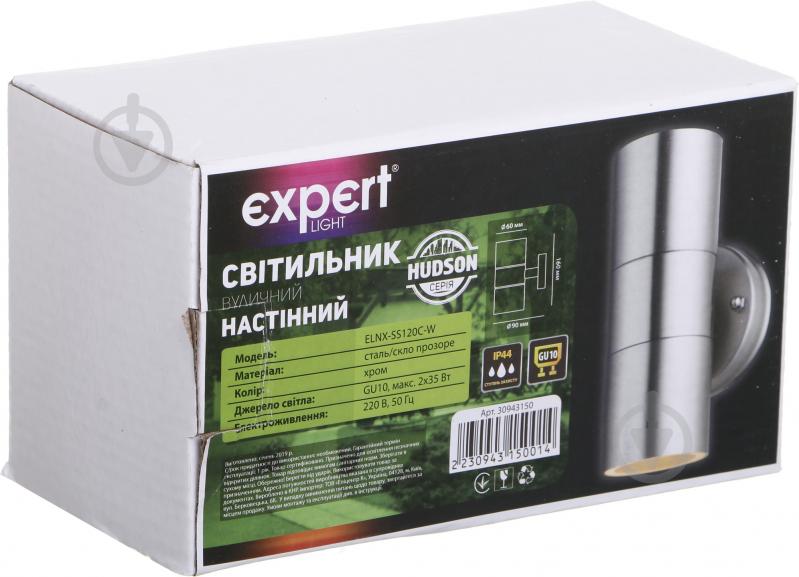 Светильник уличный настенный Expert Hudson ELNX-SS120C-W GU10 35 Вт IP44 хром - фото 4