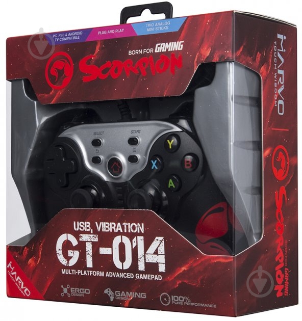 Геймпад Marvo GT-014 PC/PS3/AndroidTV - фото 4