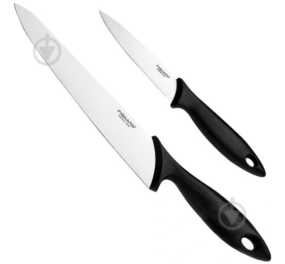 Набір ножів кухаря Fiskars Essential 2 шт. 1065582 - фото 1