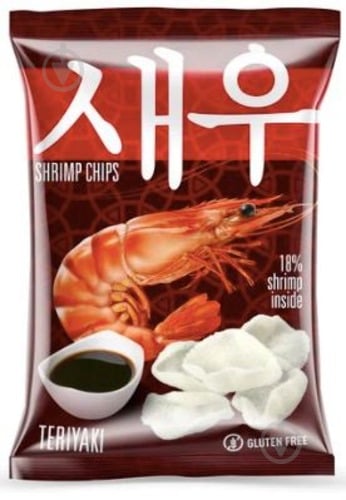 Чипсы креветочные SHRIPS со вкусом соуса Терияки 50 г - фото 1