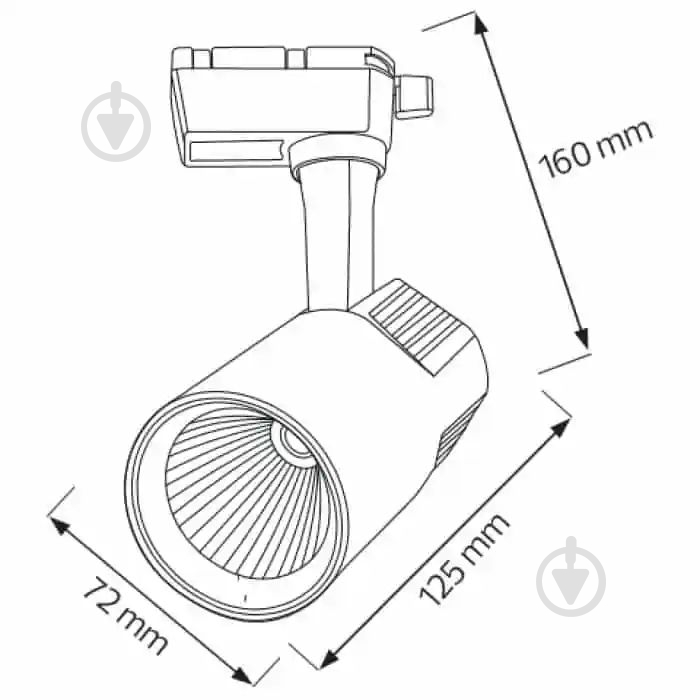 Трековый прожектор HOROZ ELECTRIC VARNA 20 Вт 4200 К белый 018-026-0020-010 - фото 2