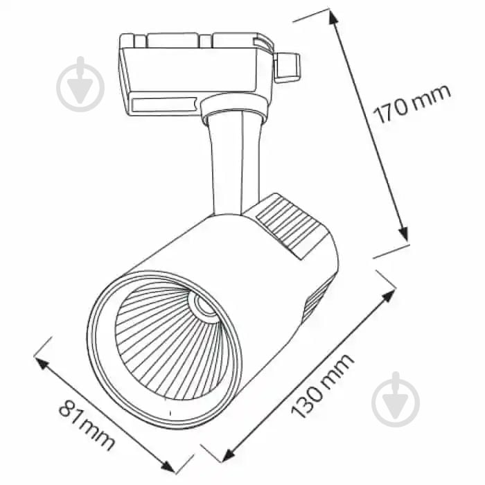 Трековый прожектор HOROZ ELECTRIC VARNA 30 Вт 4200 К белый 018-026-0030-010 - фото 2