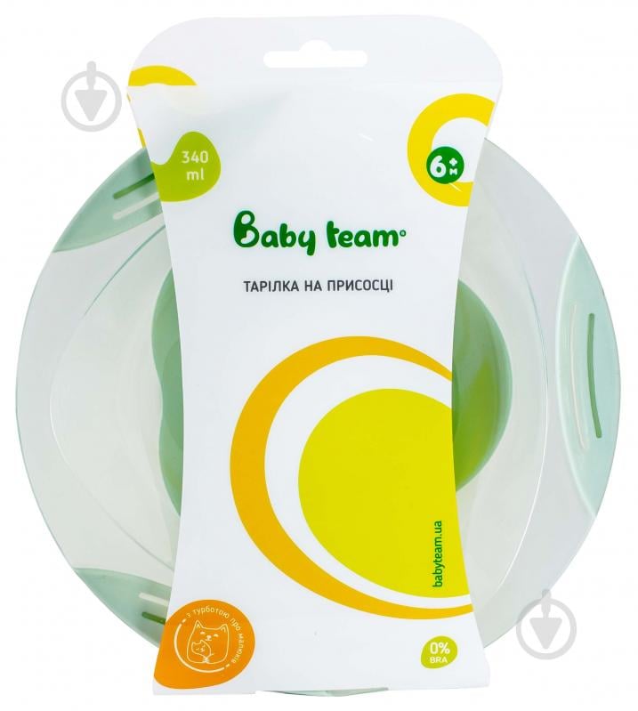 Тарелка Baby Team на присоске 340 мл 6019 - фото 1 Тарелка Baby Team на присоске 340 мл 6019 - фото 1