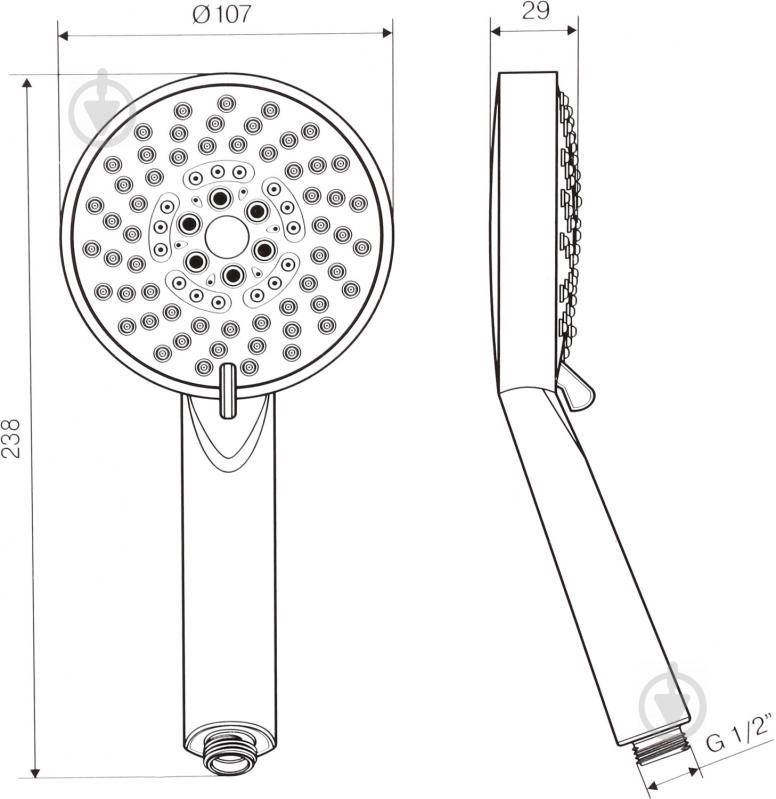 Ручной душ Koller Pool SH511 - фото 4