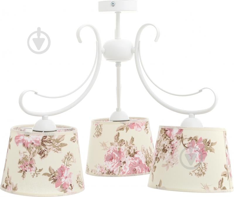 Люстра потолочная TK Lighting AMELIA WHITE 3x60 Вт E27 белый с рисунком 363 - фото 2 Люстра потолочная TK Lighting AMELIA WHITE 3x60 Вт E27 белый с рисунком 363 - фото 2