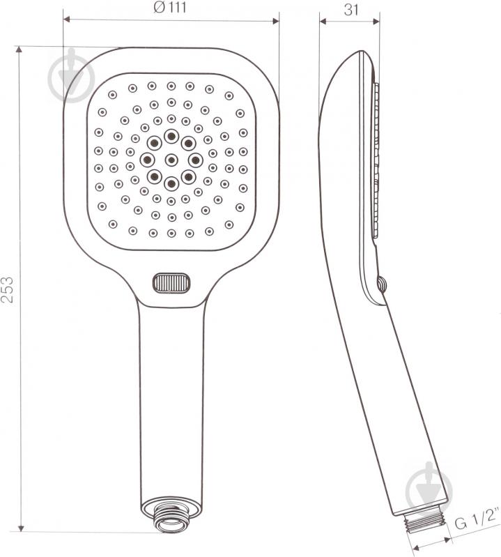 Ручной душ Koller Pool SH518 - фото 3