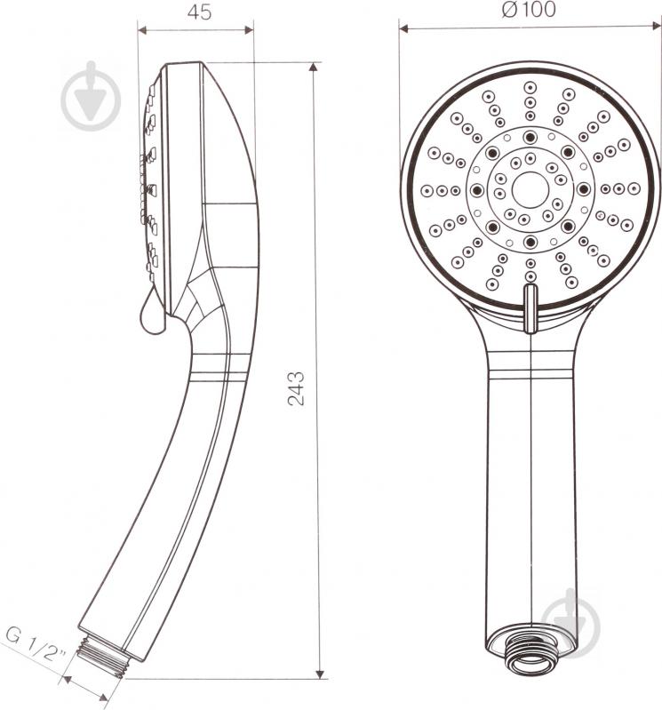 Ручной душ Koller Pool SH503 - фото 3