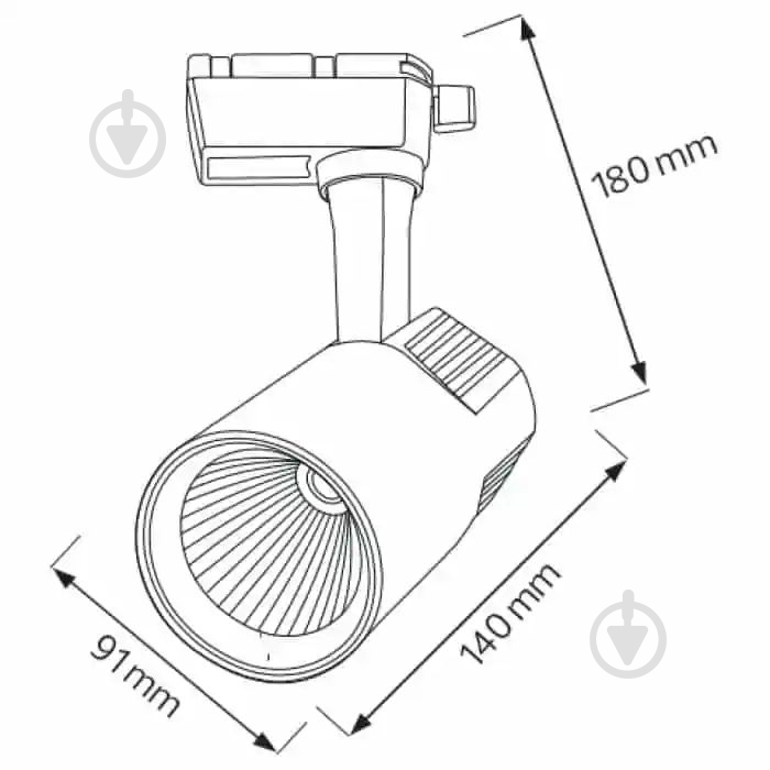 Трековый прожектор HOROZ ELECTRIC VARNA 36 Вт 4200 К черный 018-026-0036-020 - фото 2