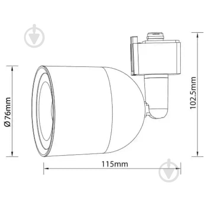 Трековый прожектор HOROZ ELECTRIC Arizona 10 Вт 4200 К черный 018-027-0010-010 - фото 2