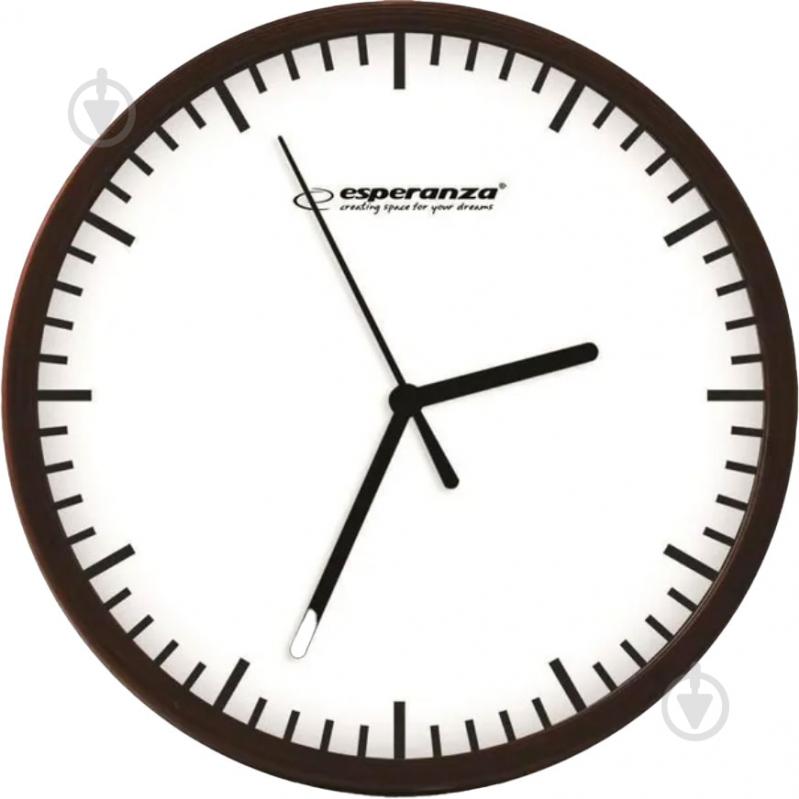 Годинник настінний Wall Clock Budapest EHC010W 20см White Esperanza - фото 1