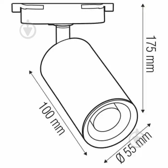 Трековый прожектор HOROZ ELECTRIC Basel черный 115-003-0001-020 - фото 2