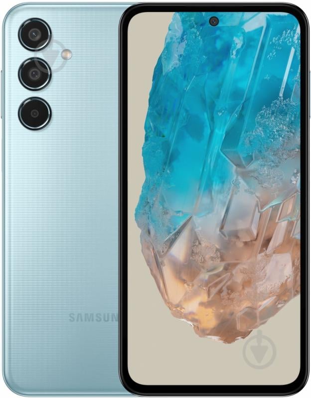 Смартфон Samsung Galaxy M35 5G 6/128GB light blue (SM-M356BLBBEUC) - фото 1