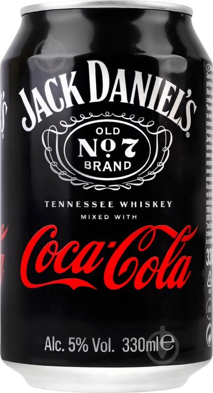 Слабоалкогольний напій Jack Daniel's 5% Coca-Cola Tenness 0,33 л - фото 1