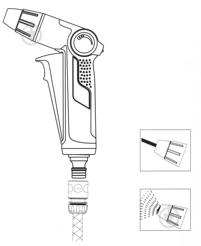 Пістолет для поливу Klever DY2083A - фото 4