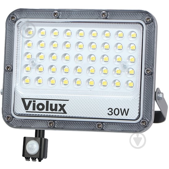 Прожектор з датчиком руху Violux CARBON-S 30 Вт IP65 grey 400222 - фото 1 Прожектор з датчиком руху Violux CARBON-S 30 Вт IP65 grey 400222 - фото 1