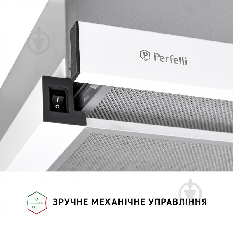 Вытяжка Perfelli TL 502 WH LED телескопическая - фото 5