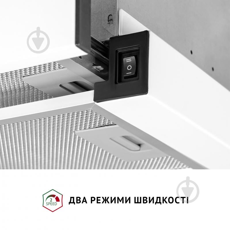 Вытяжка Perfelli TL 502 WH LED телескопическая - фото 6