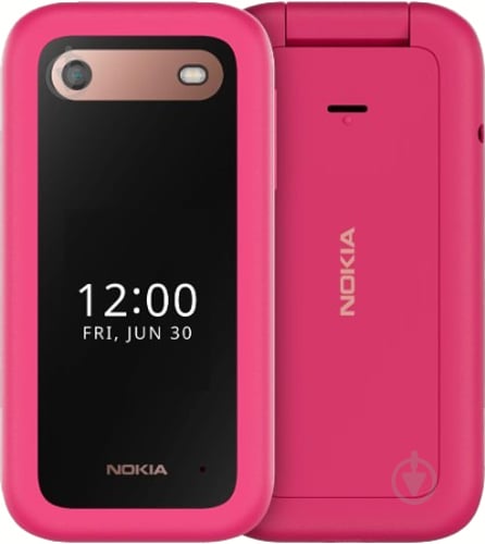 Мобильный телефон Nokia 2660 Flip pink Nokia 2660 Flip DS Pop Pink - фото 1