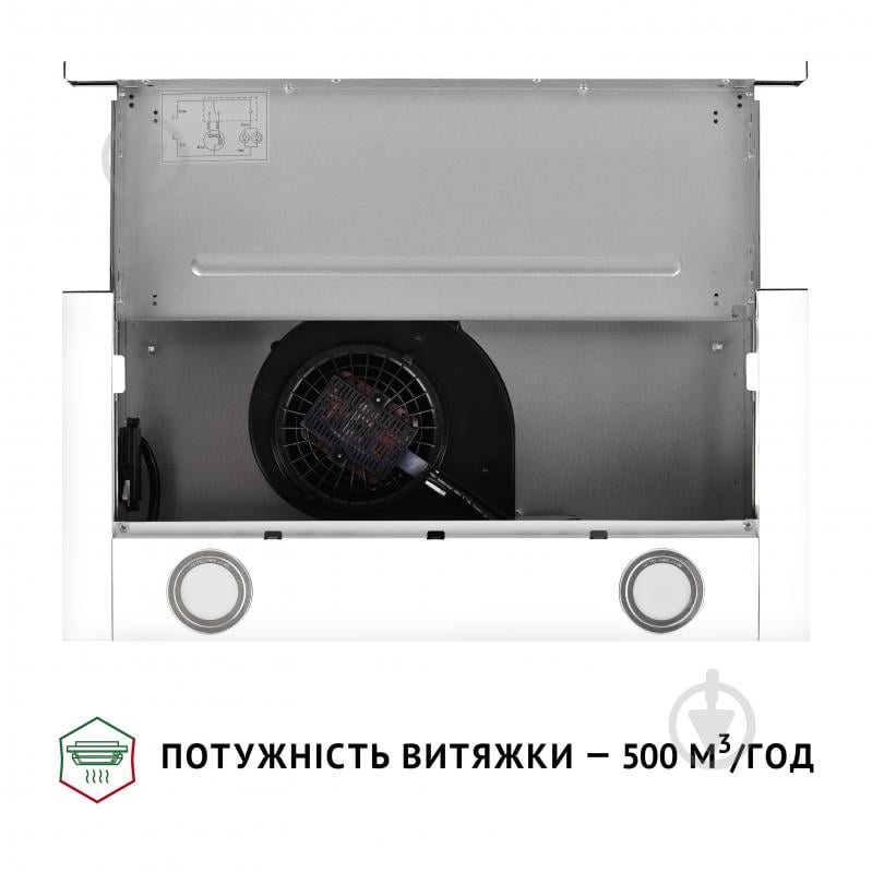 Вытяжка Perfelli TL 602 WH LED телескопическая - фото 8