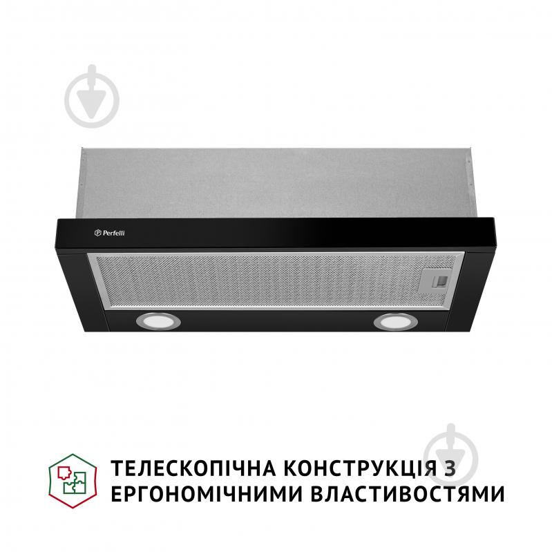 Вытяжка Perfelli TL 6622 BL 1000 LED телескопическая - фото 2