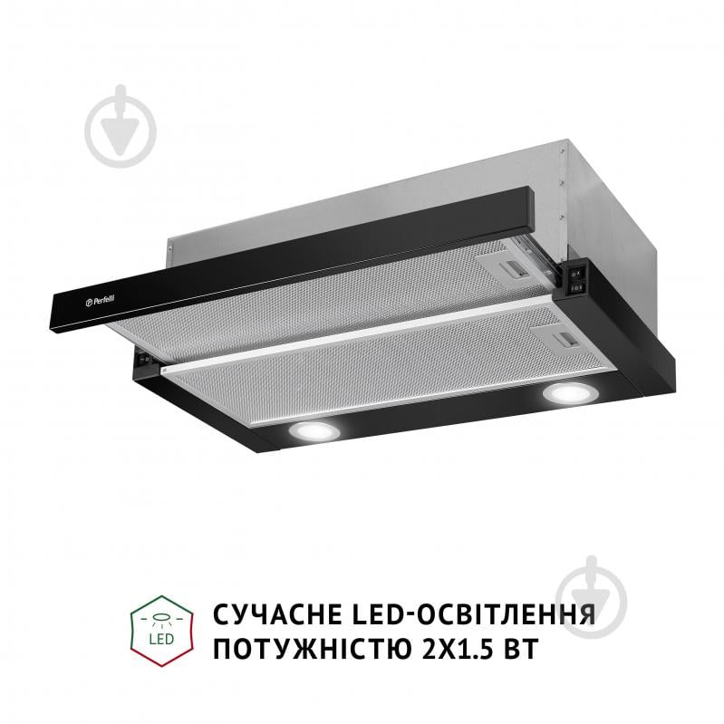 Вытяжка Perfelli TL 6622 BL 1000 LED телескопическая - фото 4