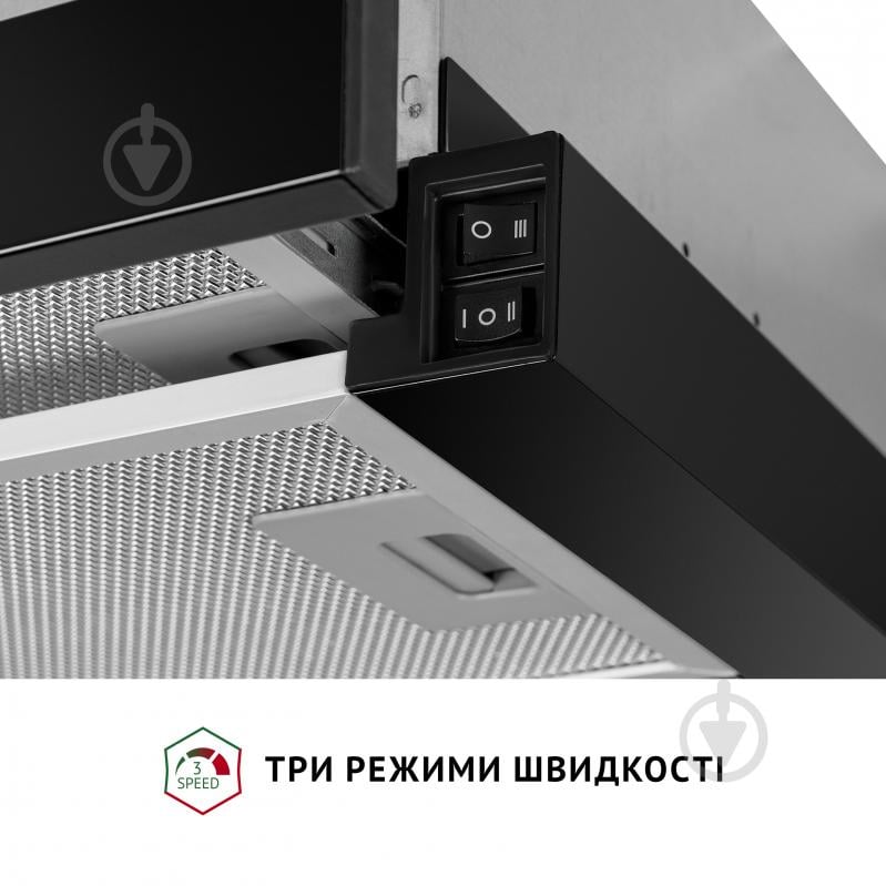 Вытяжка Perfelli TL 6622 BL 1000 LED телескопическая - фото 6